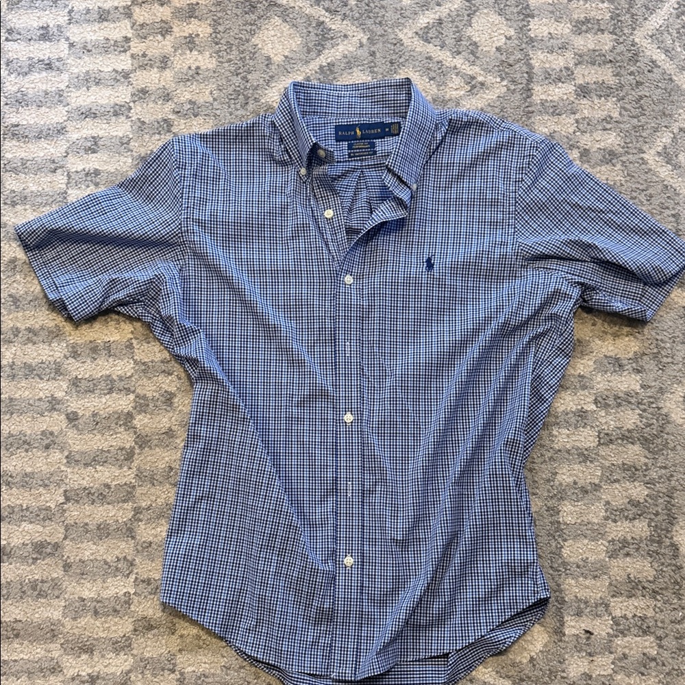 Ralph Lauren Blue Label Men's Checkered Button-Down Shirt